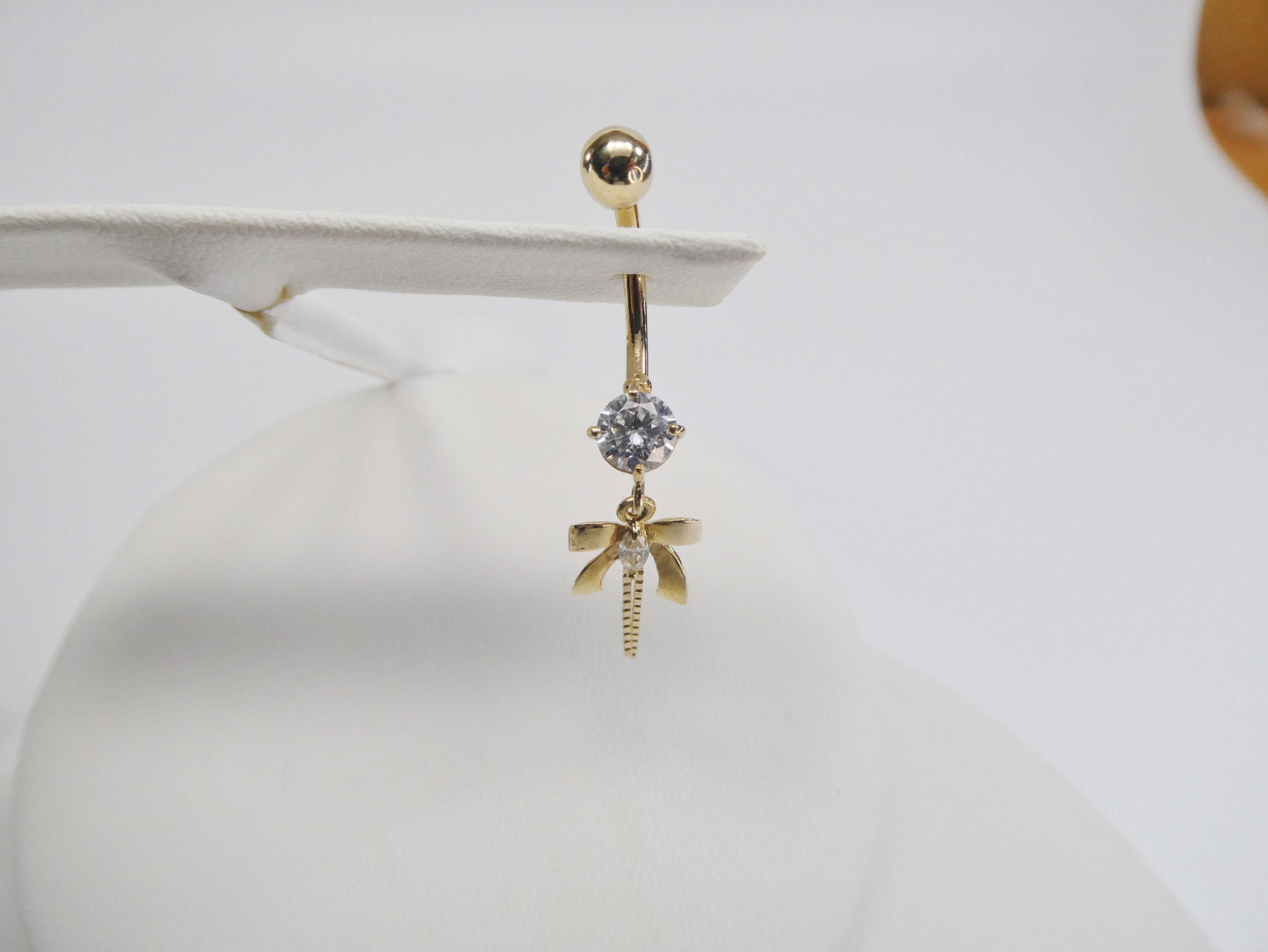 10k real solid yellow gold belly ring