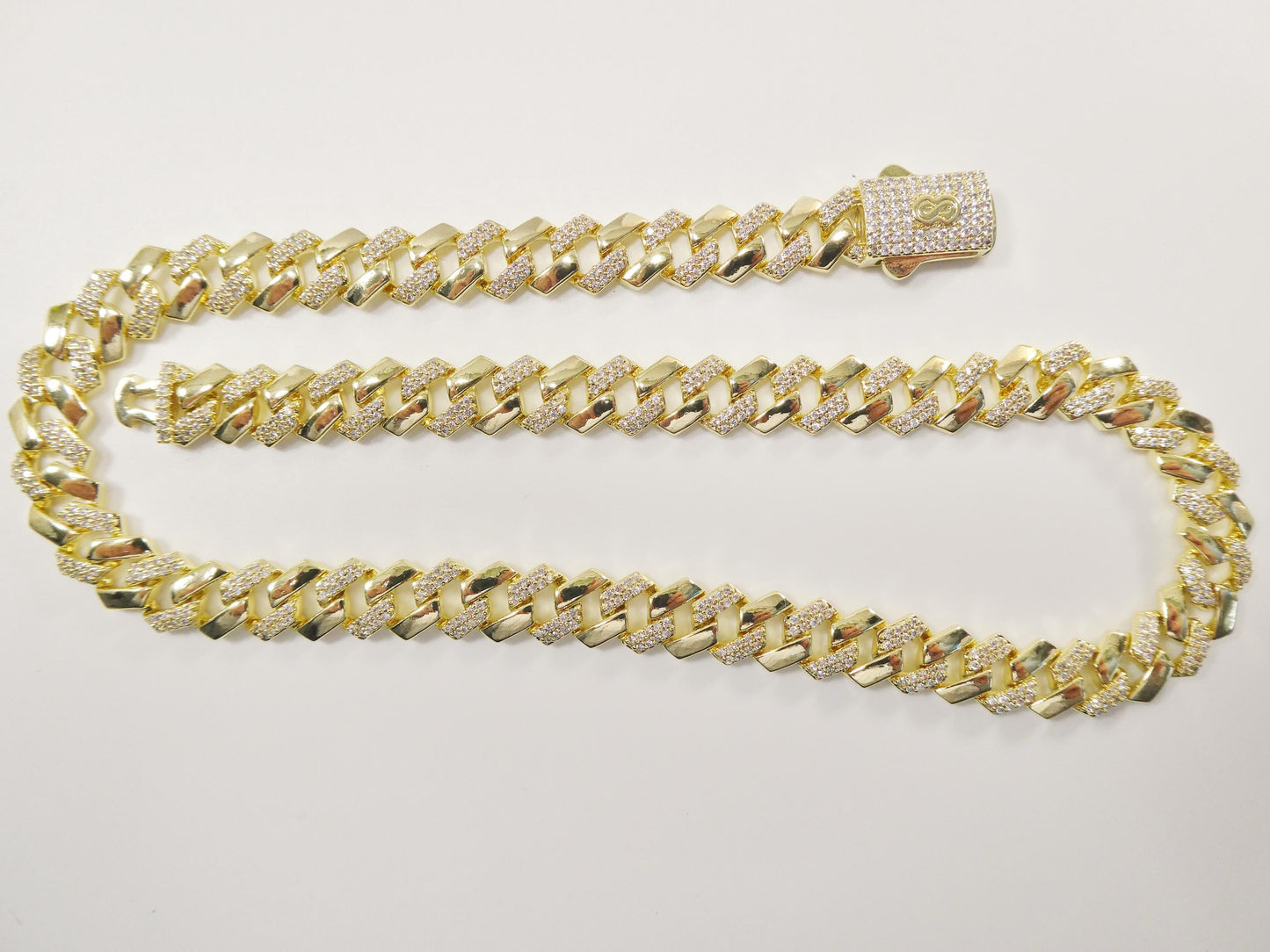 monaco cuban necklace 14k gold filled 9mm