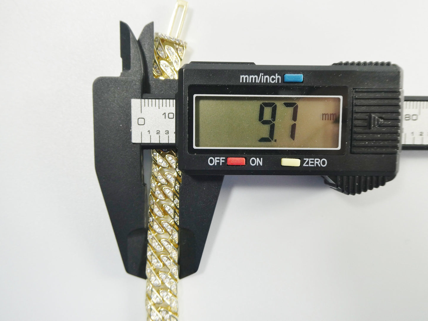 8 inch 14k gold filled fancy lock Monaco bracelet