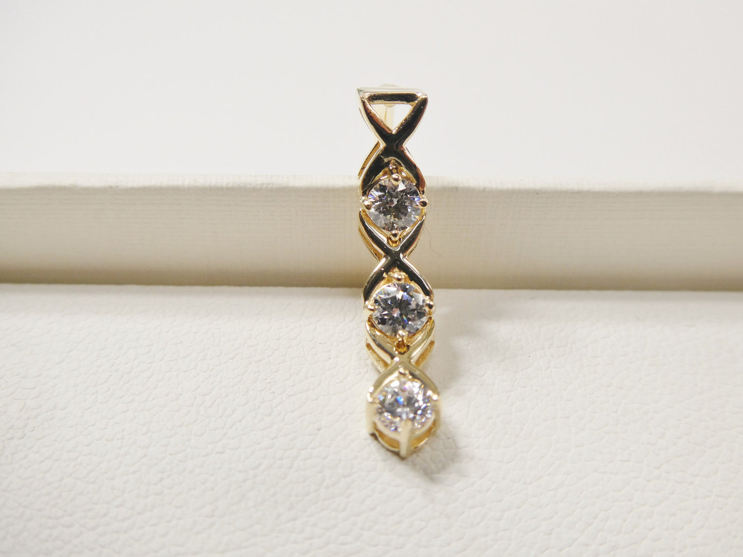14k real solid yellow gold xoxo belly button dangle ring piercing