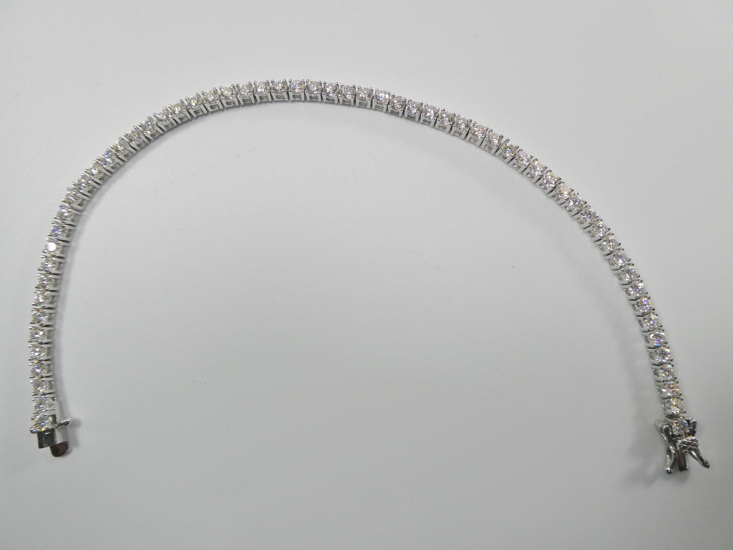 real 925 sterling silver 3mm moissanite tennis bracelet/necklace