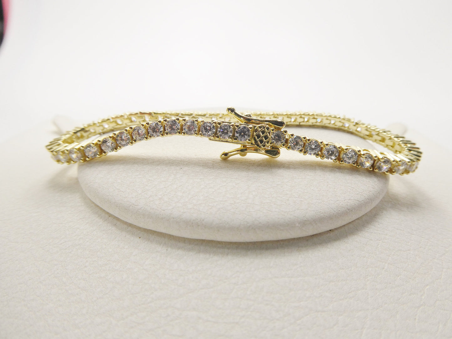 real 925 sterling silver 2.5MM 6 INCH tennis bracelet