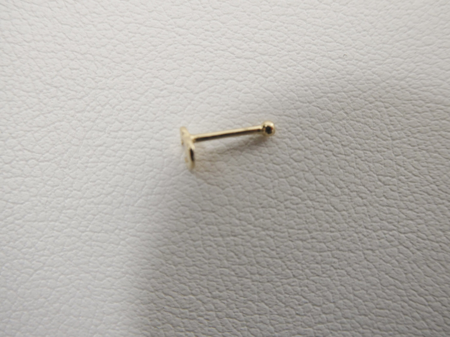 14k real solid yellow gold heart nose ring