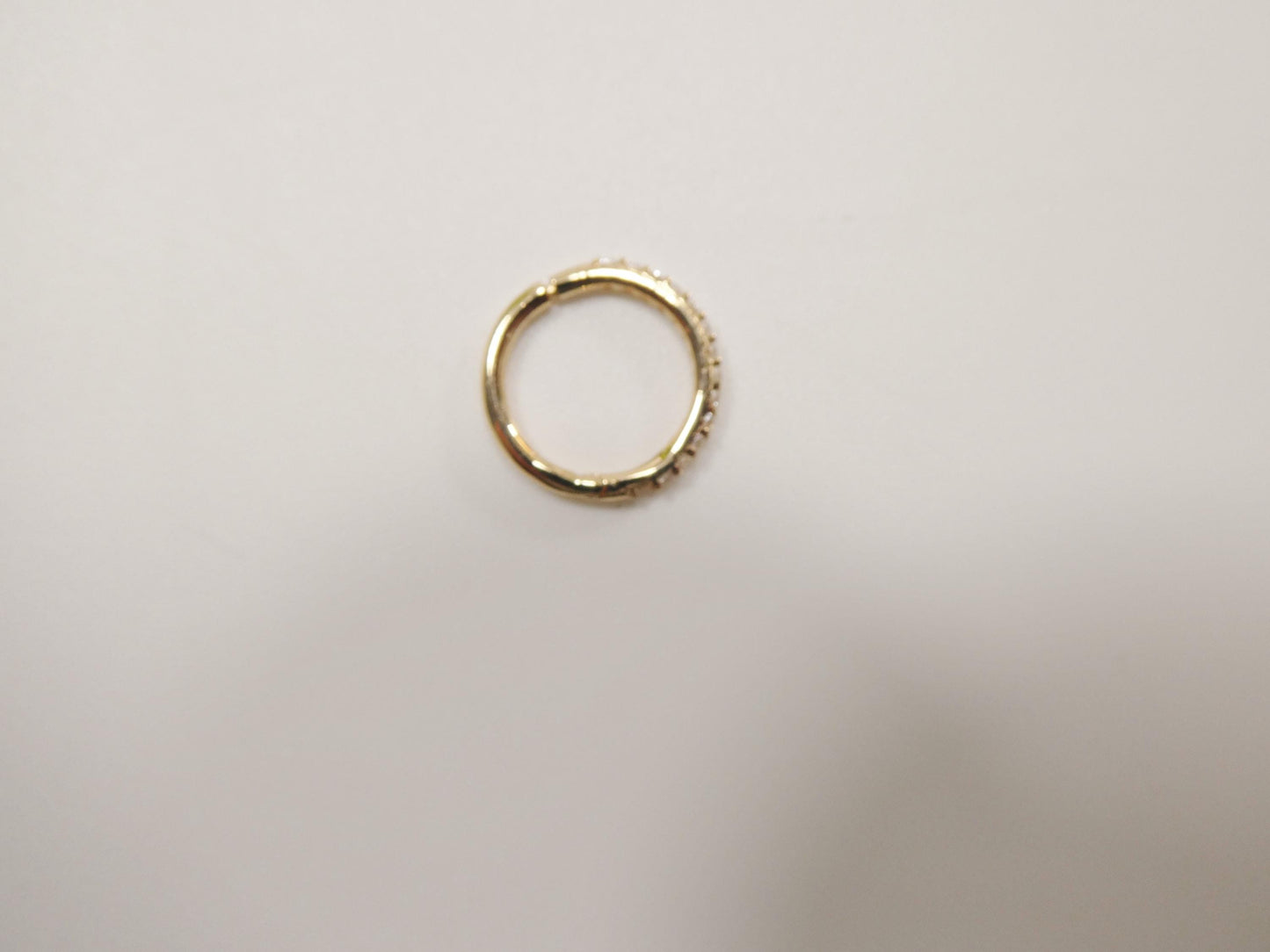 14k real solid yellow gold hoop earring cartilage daith ring piercing