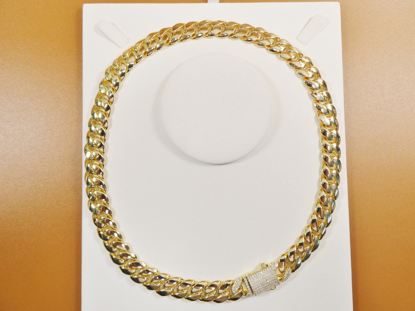 18k gold filled Monaco necklace choker necklace 12MM 16" 18" 20" length