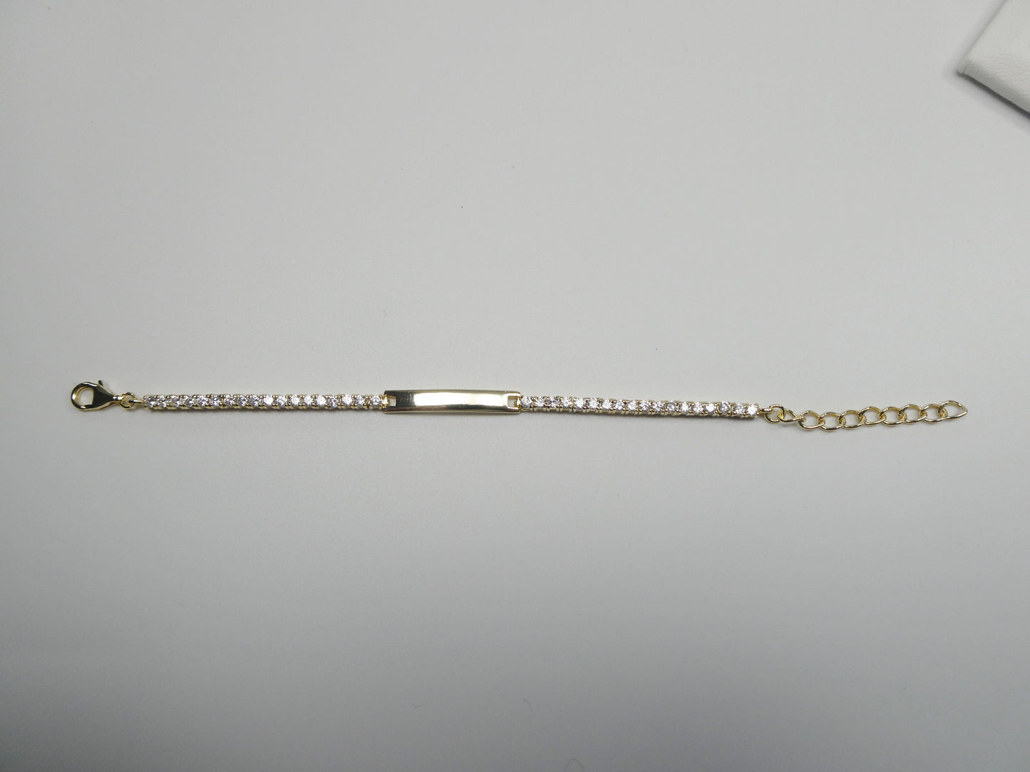 925 sterling silver 5 inch plus baby id bracelet extension yellow gold color