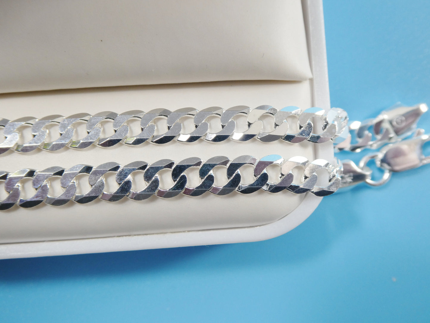 real 925 sterling silver 5.6MM Italian solid chain lobster lock clasp
