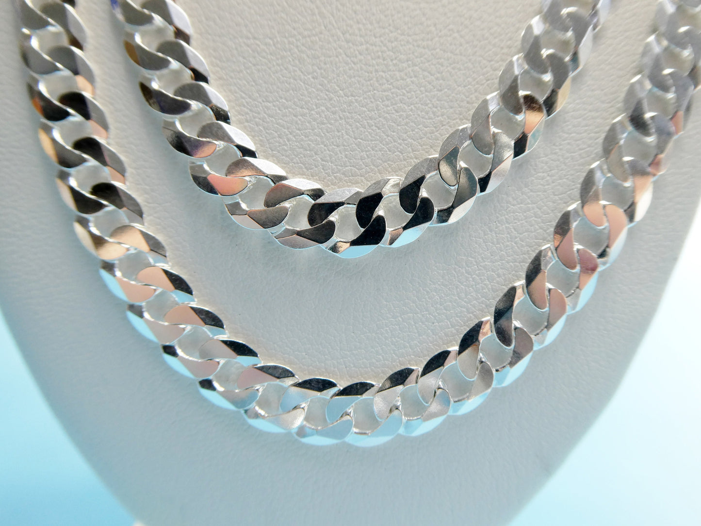 real 925 sterling silver 6.5MM Italian solid chain lobster lock clasp