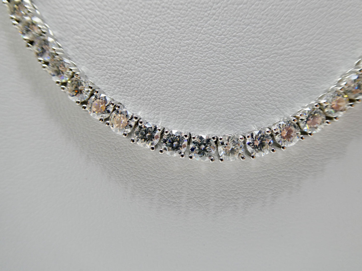 real 925 sterling silver 4mm moissanite tennis bracelet/necklace