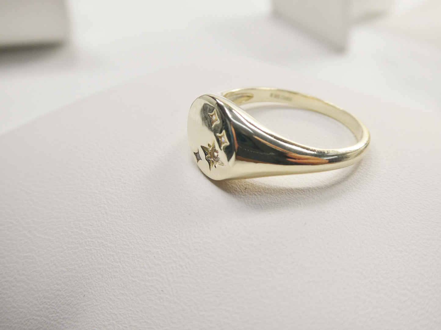 real 925 sterling silver over 14 yellow gold ring