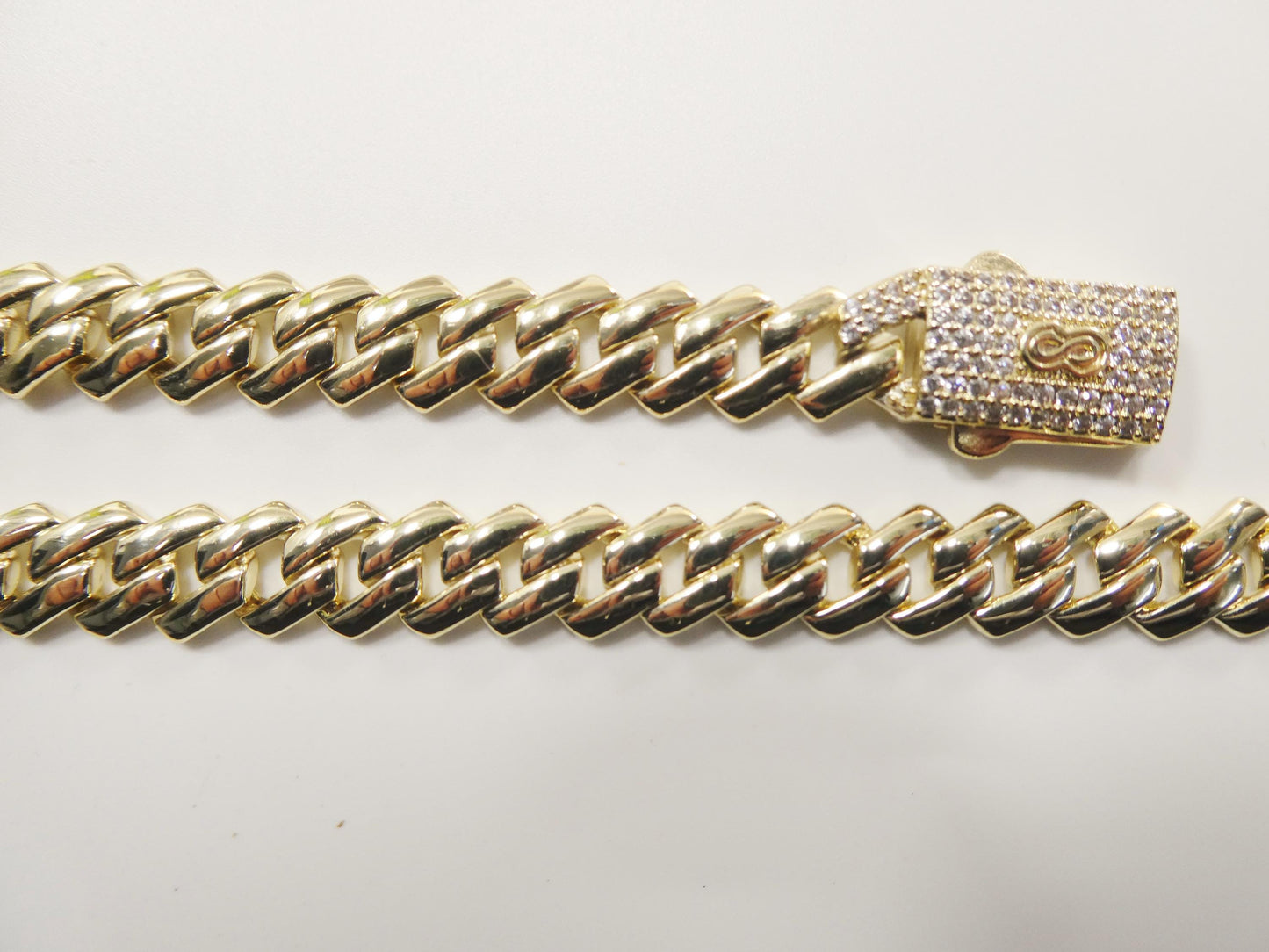 monaco cuban necklace 14k gold filled 9mm