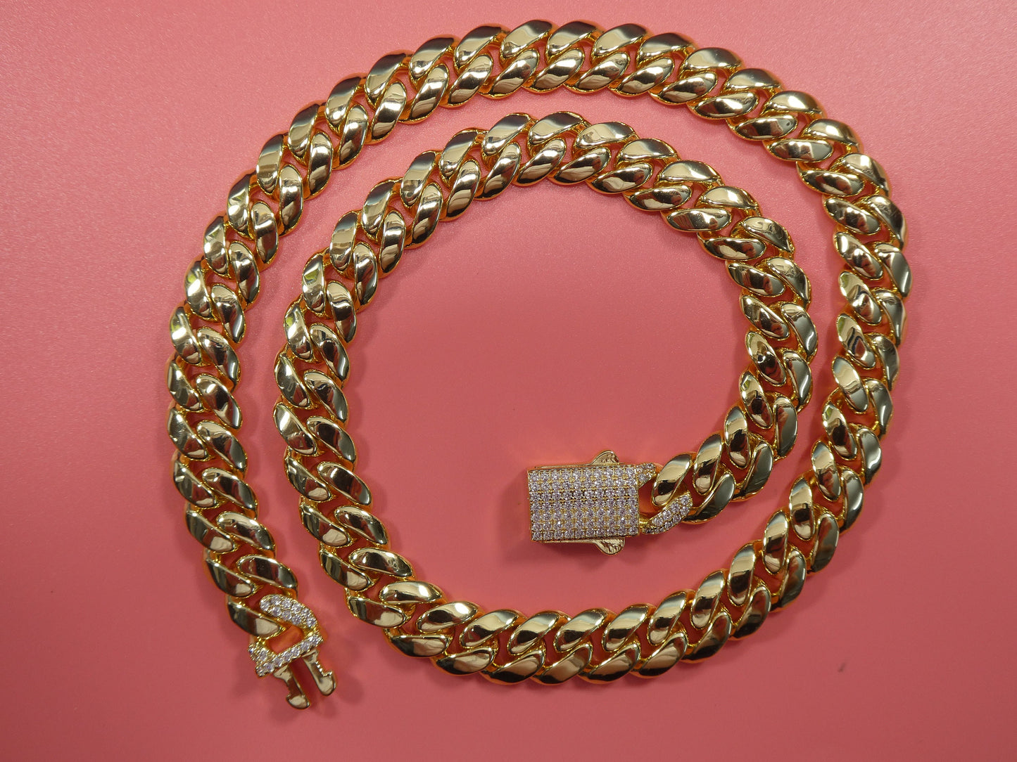 18k gold filled Monaco necklace choker necklace 10mm 18" 20" 24" length
