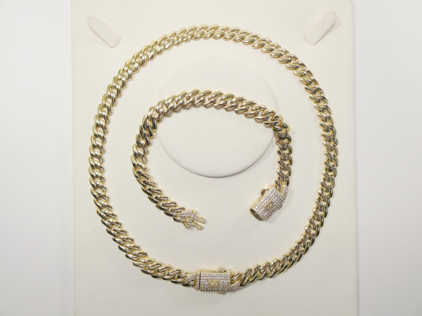 monaco cuban necklace 14k gold filled 9mm