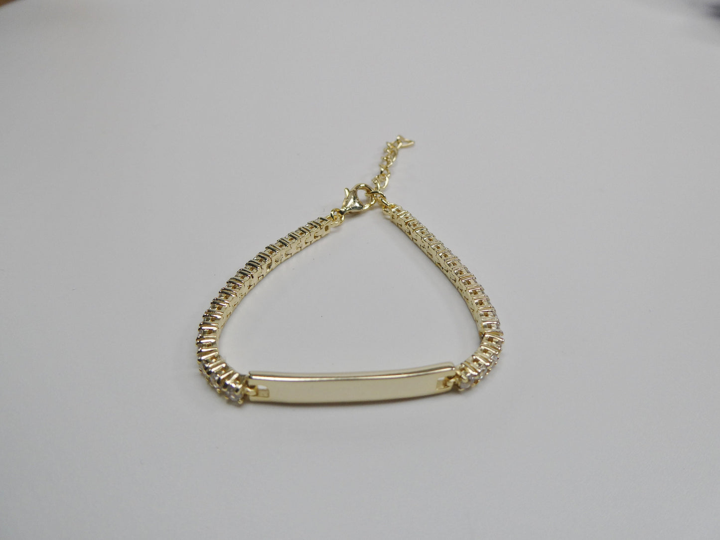 925 sterling silver 5 inch plus baby id bracelet extension yellow gold color