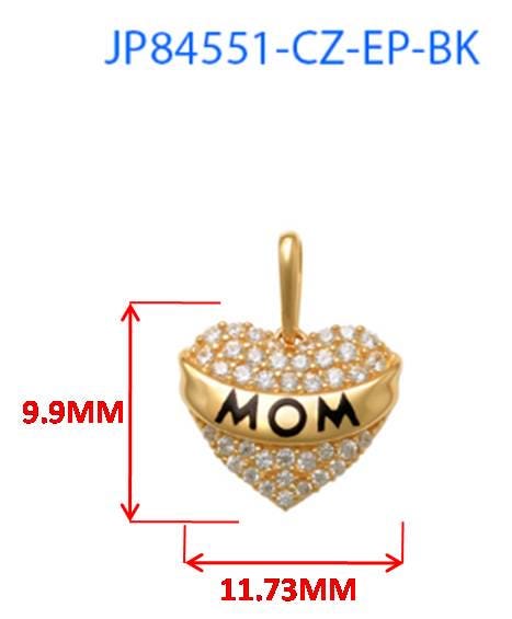 10k real solid yellow gold mom pendent and 16 inch Valentino necklace