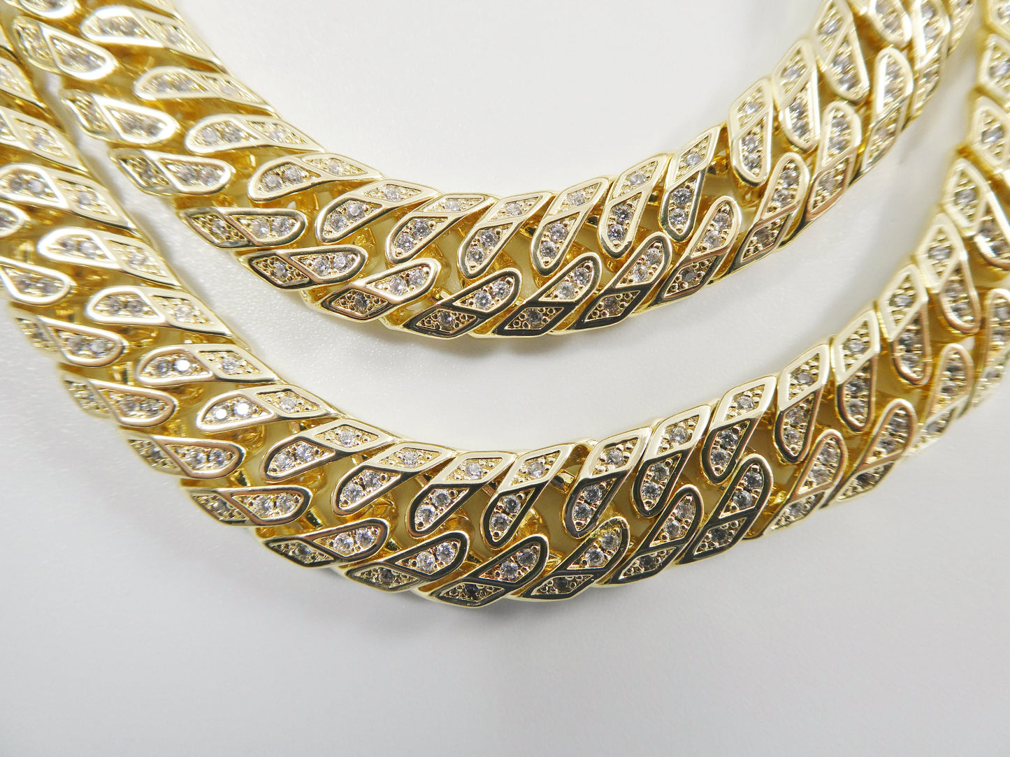 14k gold filled fancy lock Monaco choker necklace
