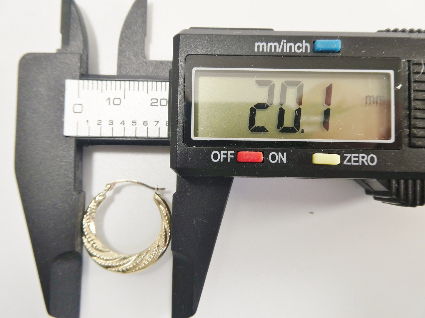 10k real solid yellow gold classic design hoop earrings