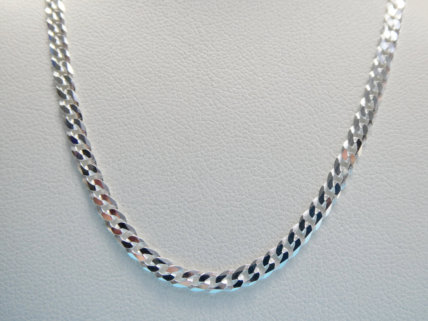 real 925 sterling silver Italian solid chain lobster lock clasp