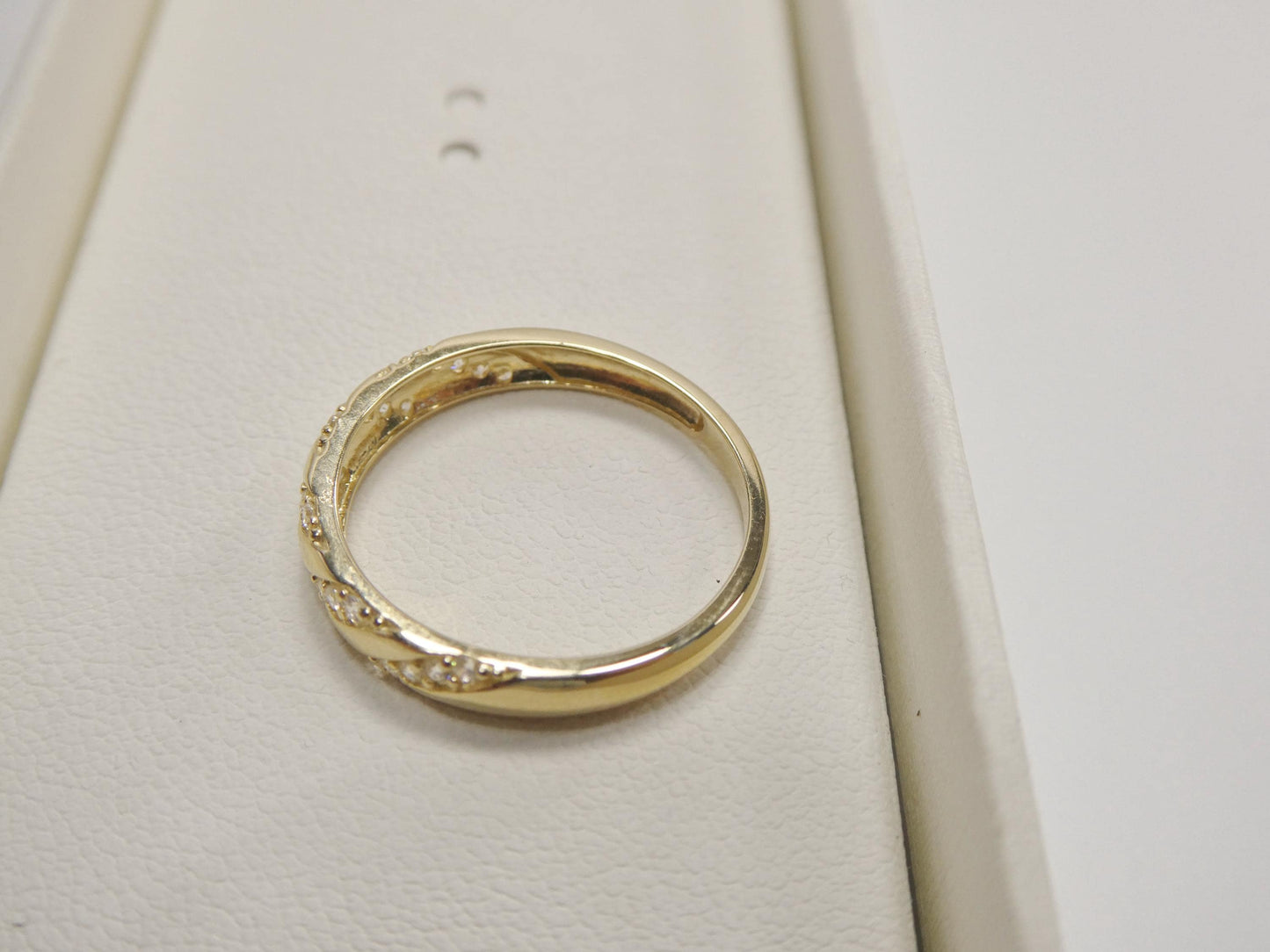 real 10k solid yellow gold women's classic ring