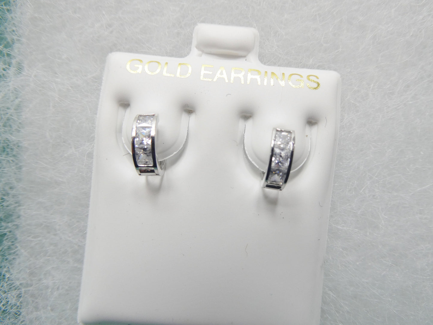 real 10k solid yellow gold small 9mm hoop huggie earrings