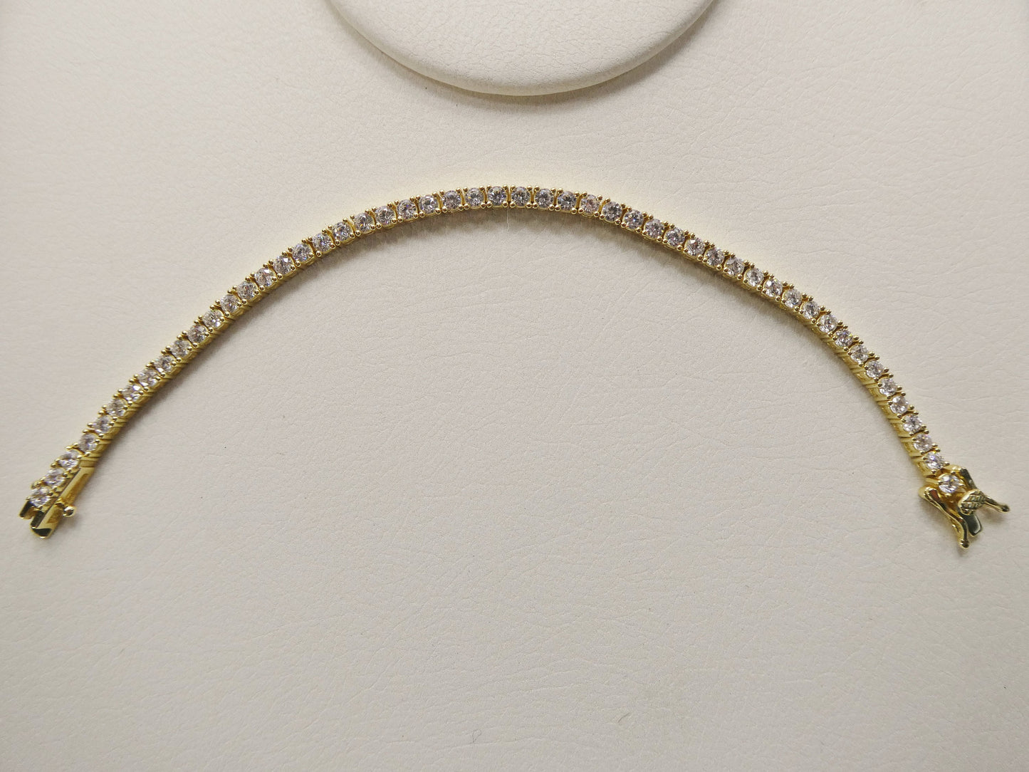 real 925 sterling silver 2.5MM 6 INCH tennis bracelet