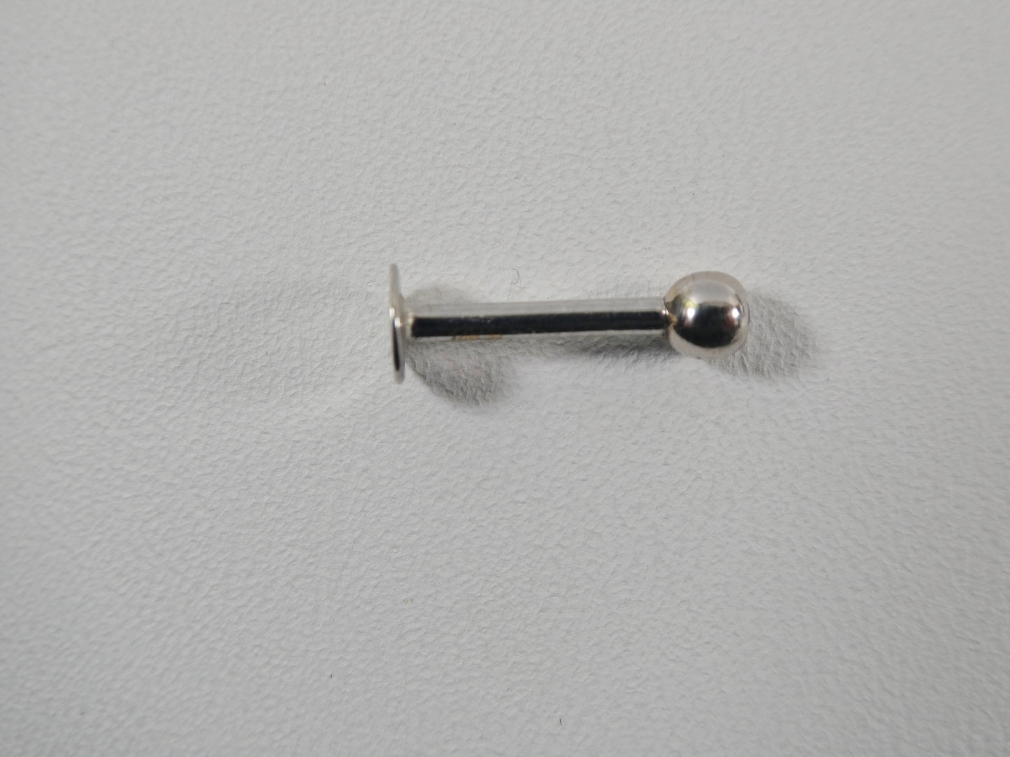 14K real solid yellow gold lip chin stud piercing