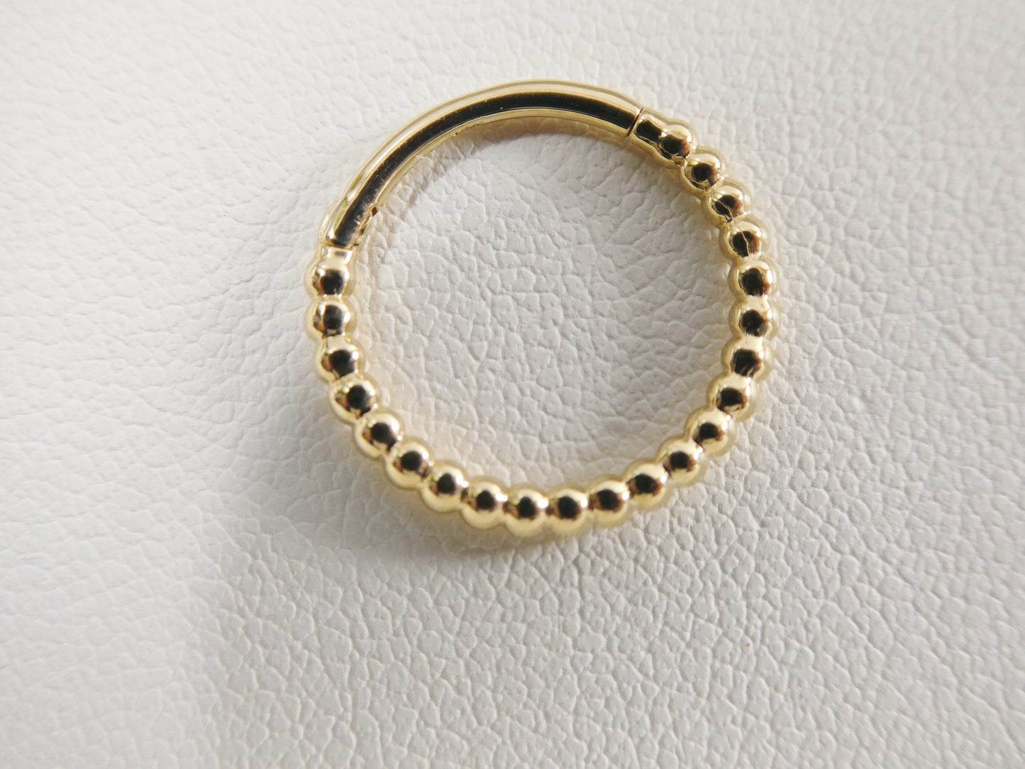 14k real solid yellow gold cartilage daith septum body ring piercing