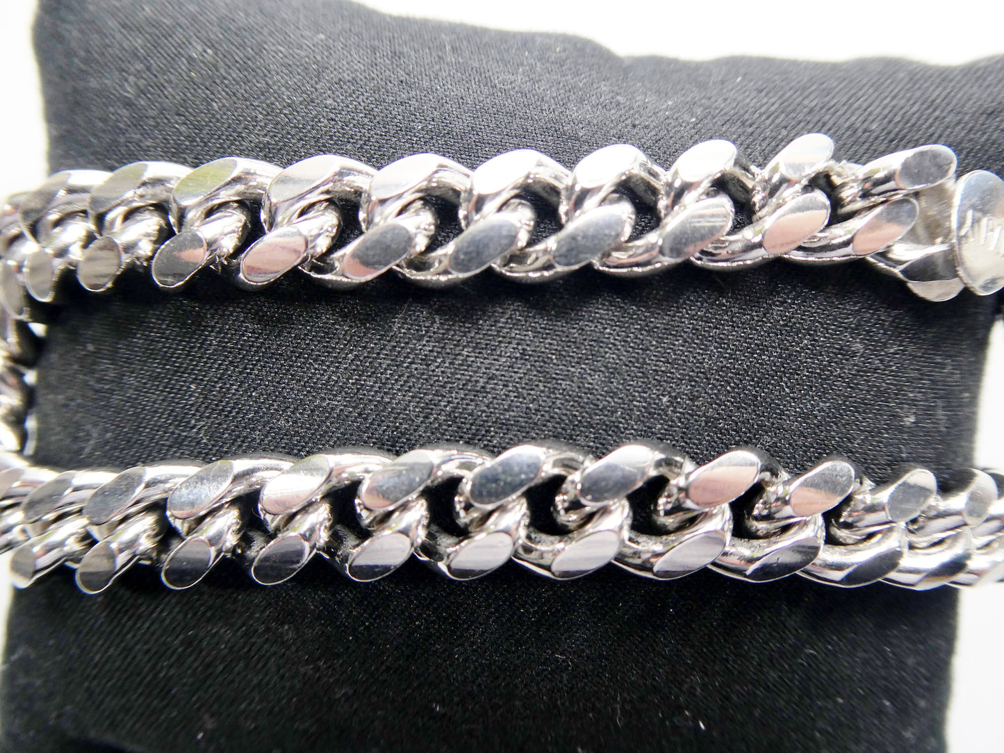 real 925 sterling silver 8mm solid link bracelet