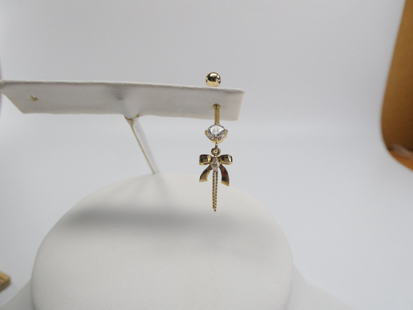 10k real solid yellow gold belly ring