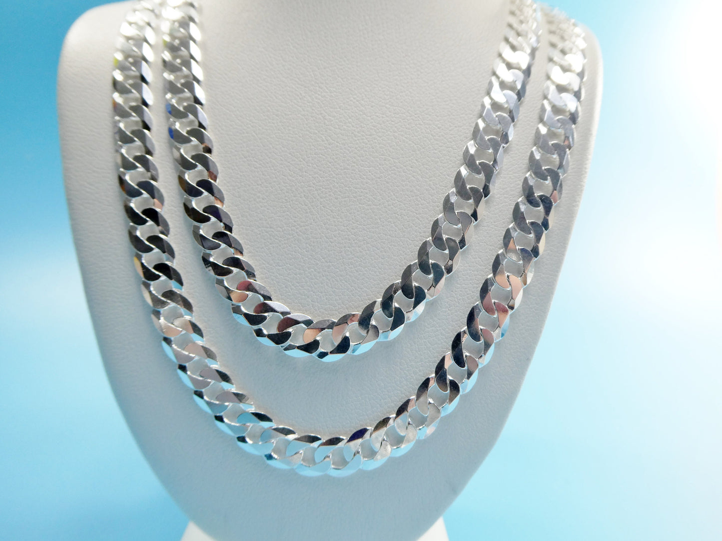 real 925 sterling silver 6.5MM Italian solid chain lobster lock clasp