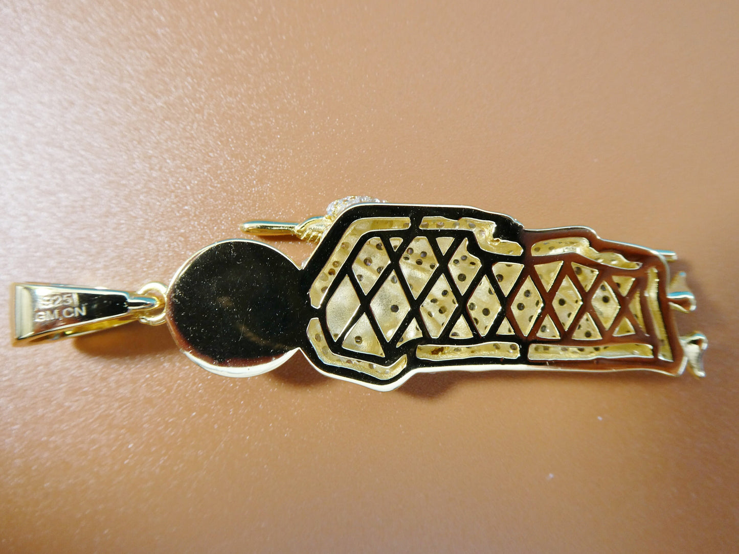 real solid 925 sterling silver large saint Jude pendent