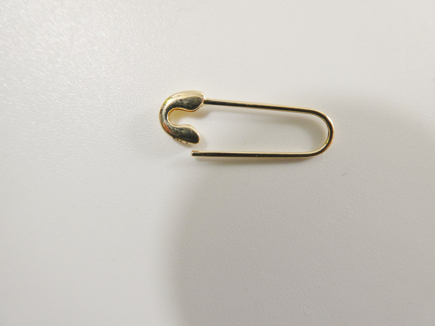 14k real solid yellow gold baby evil eye newborn pin brooch