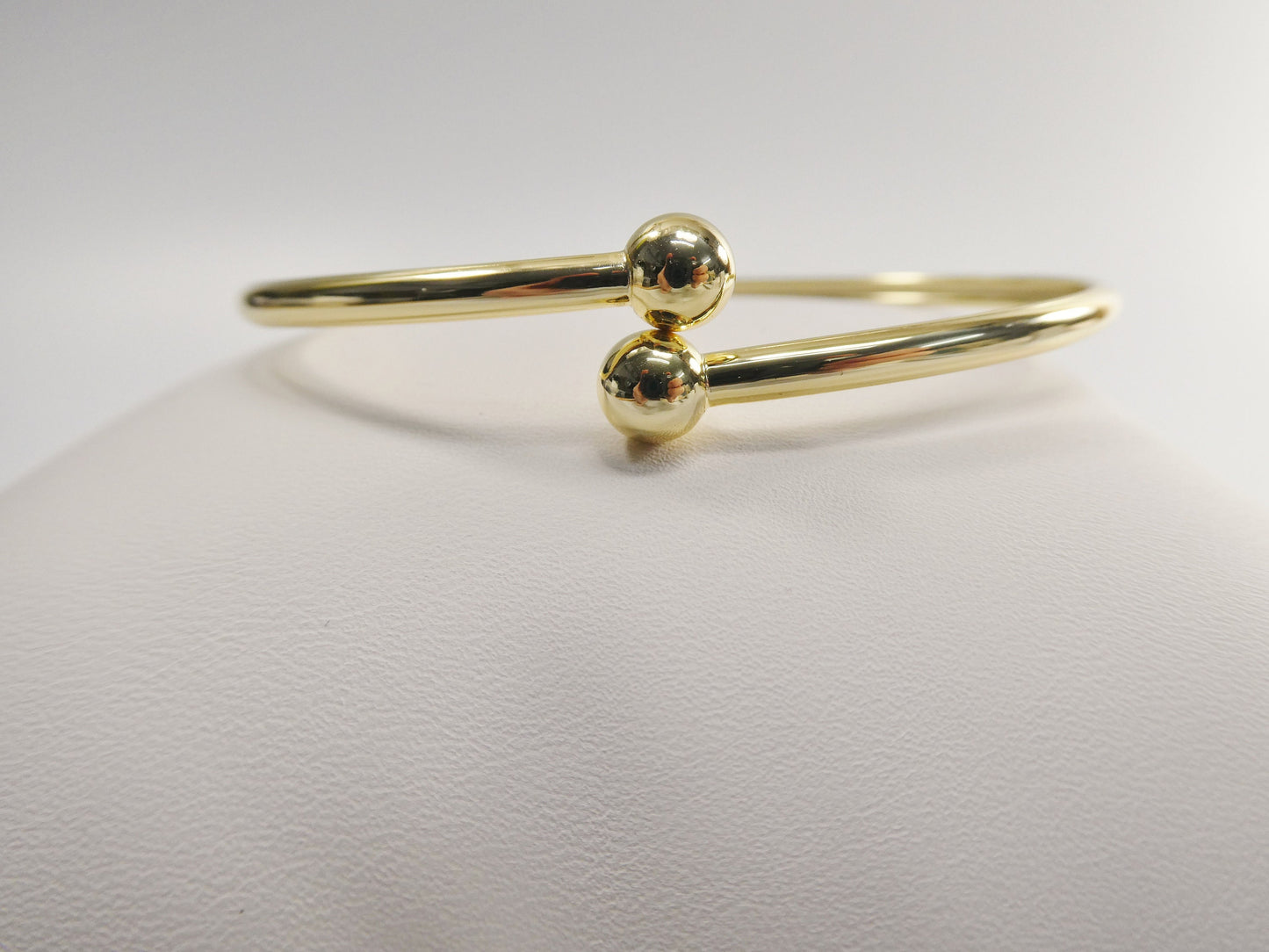 real 925 sterling silver bangle bracelet 14k yellow gold color finish