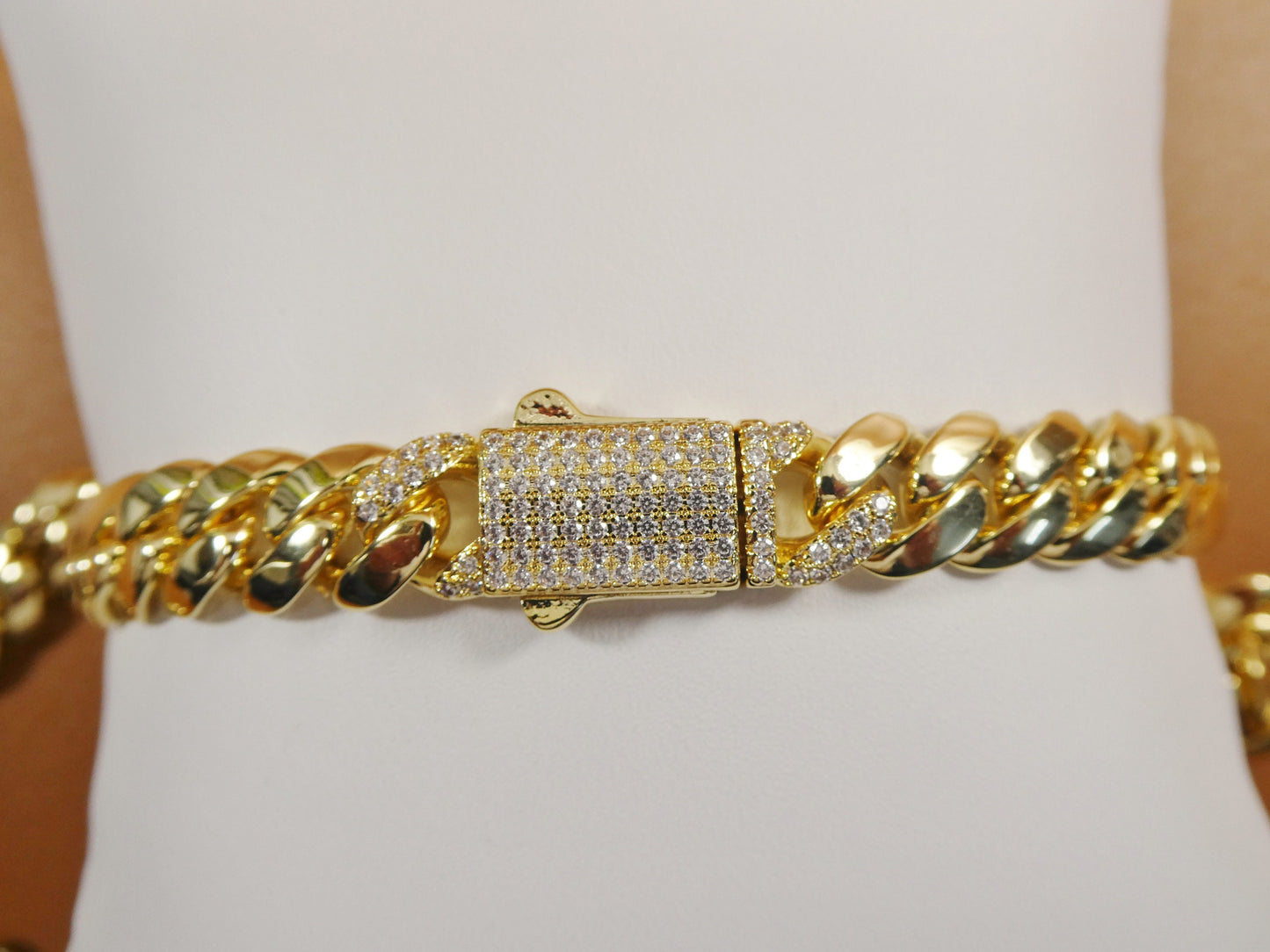 18k gold filled Monaco necklace choker necklace 10mm 18" 20" 24" length