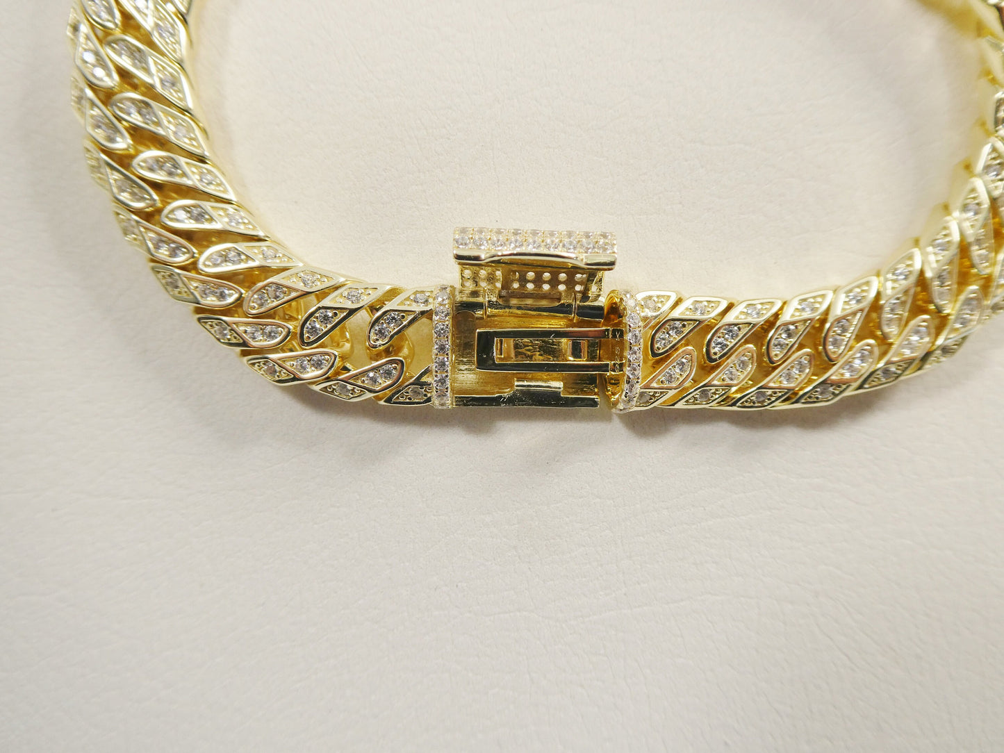 14k gold filled fancy lock Monaco choker necklace