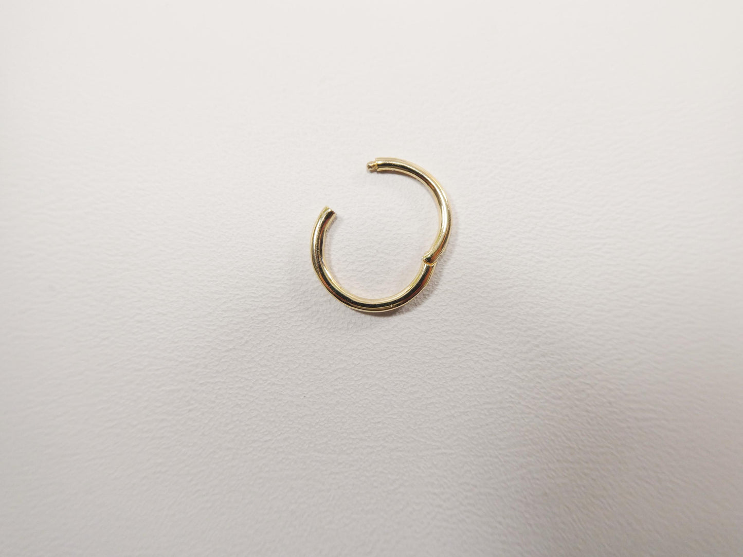 14k real solid yellow gold hoop earring cartilage daith ring piercing