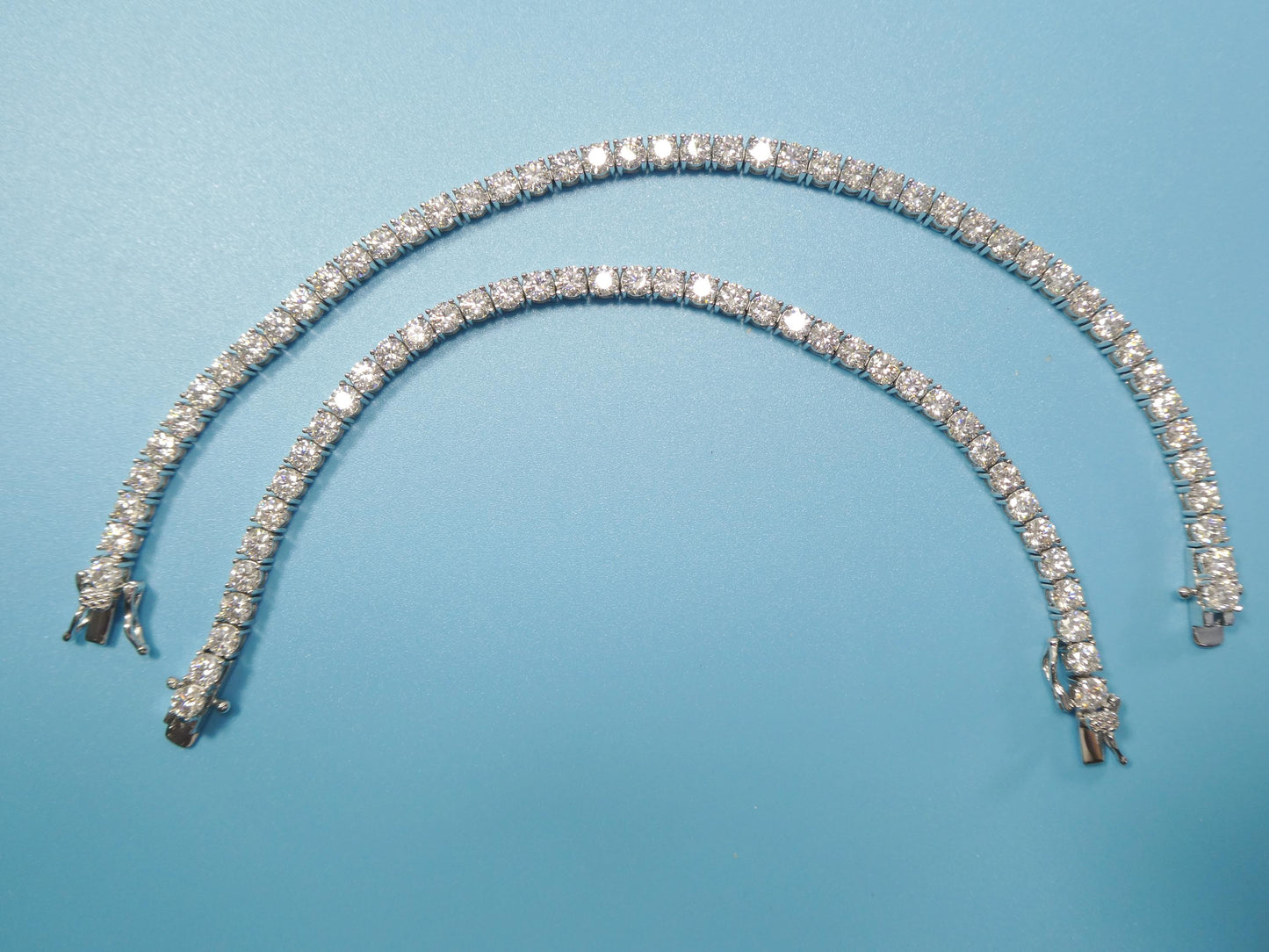 real 925 sterling silver 4mm moissanite tennis bracelet/necklace