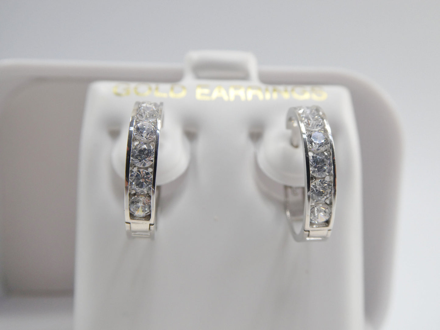 real 10k solid yellow gold large huggie 16mm hoop earring