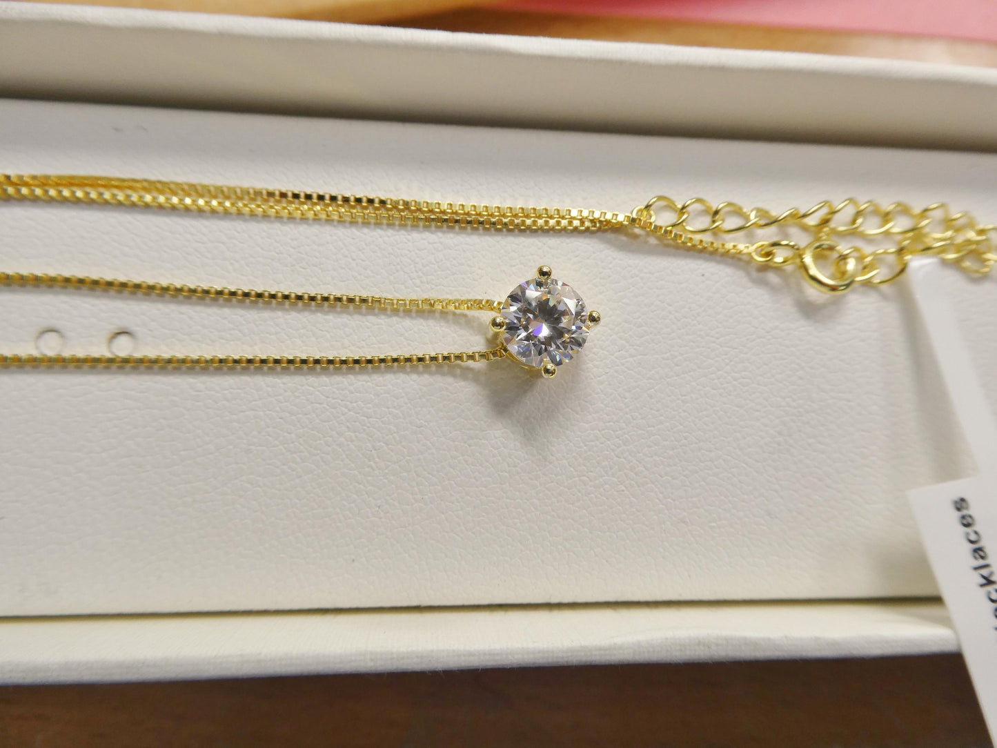 925 sterling silver round solitaire moissanite necklace