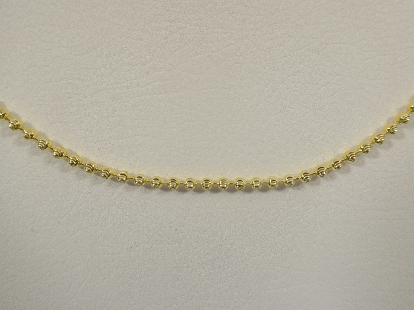 real 2mm 925 sterling silver moon cut chain 14k yellow gold finish