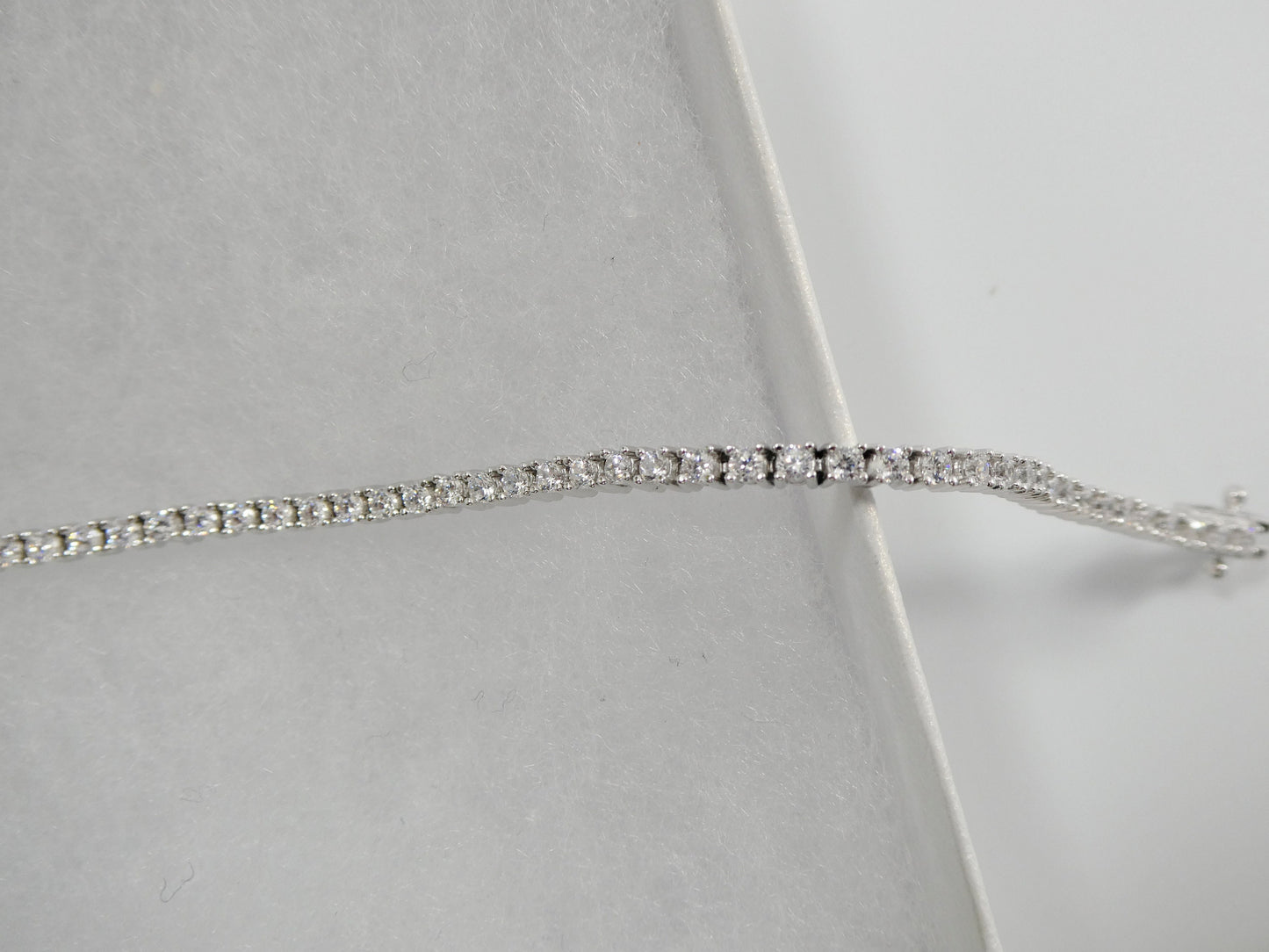 real 925 sterling silver 2MM 6 INCH 6.5 INCH tennis ladies bracelet