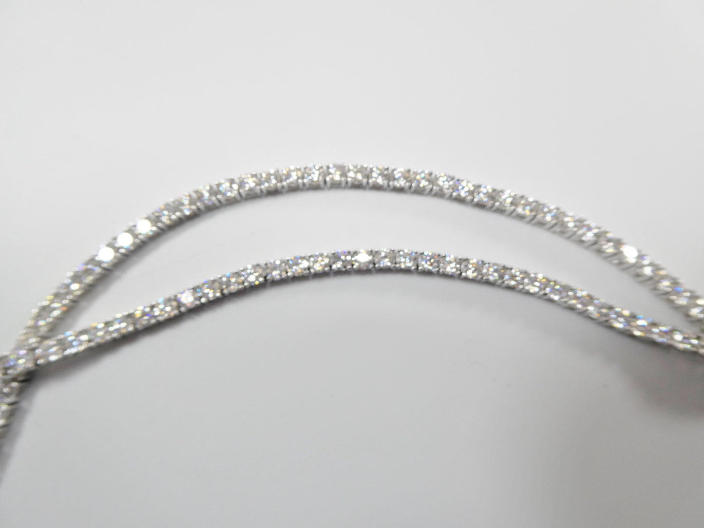 real 925 sterling silver 3mm moissanite tennis bracelet/necklace