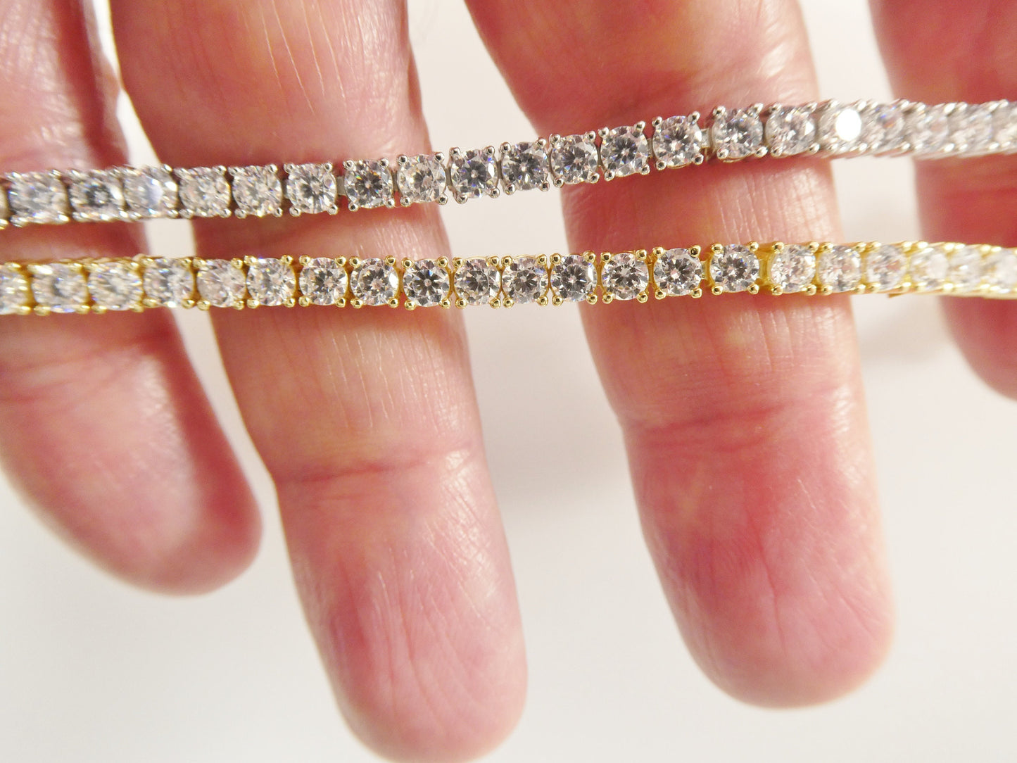 real 925 sterling silver 3MM 6 INCH / 6.5 INCH tennis bracelet