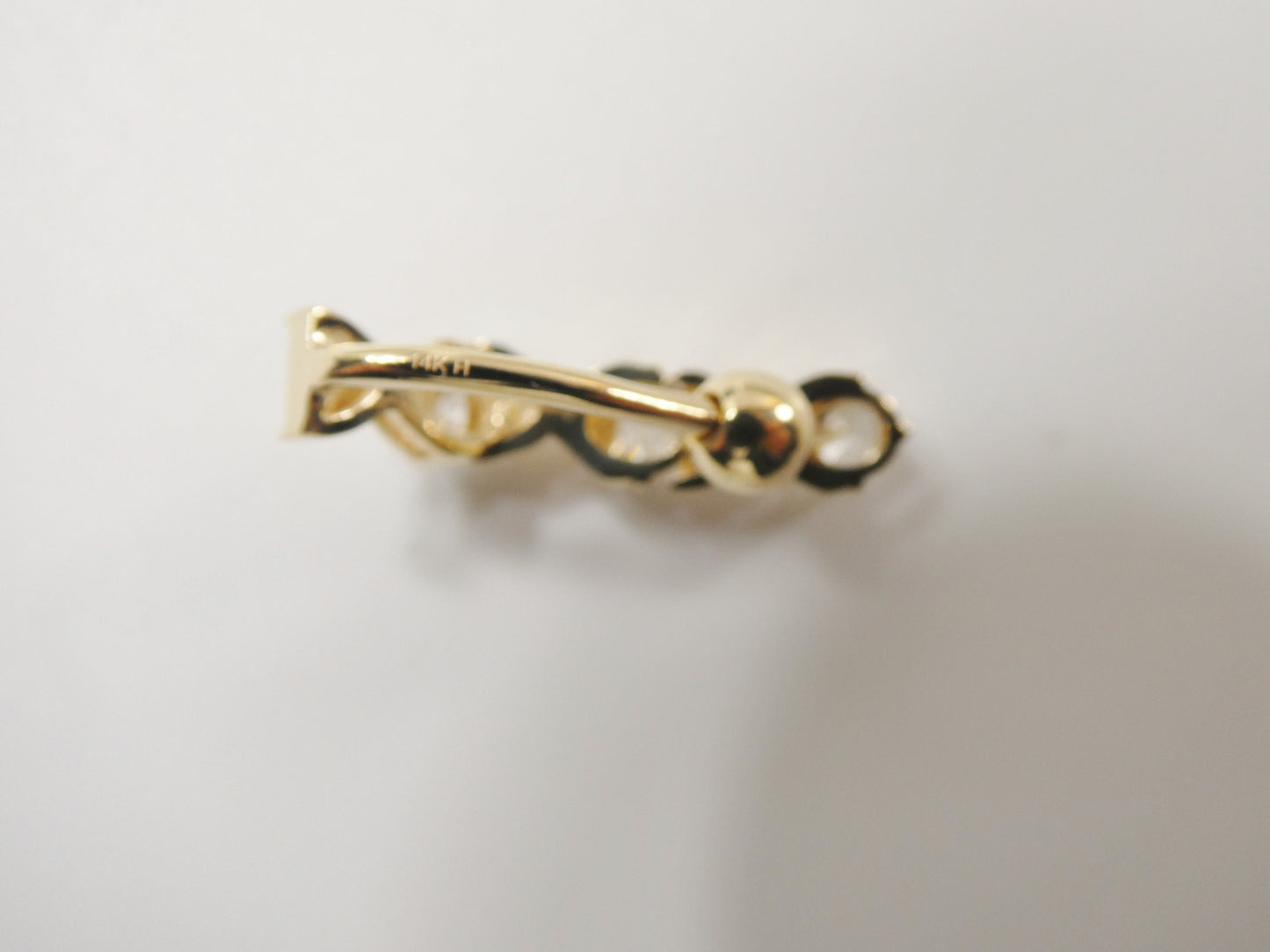 14k real solid yellow gold xoxo belly button dangle ring piercing