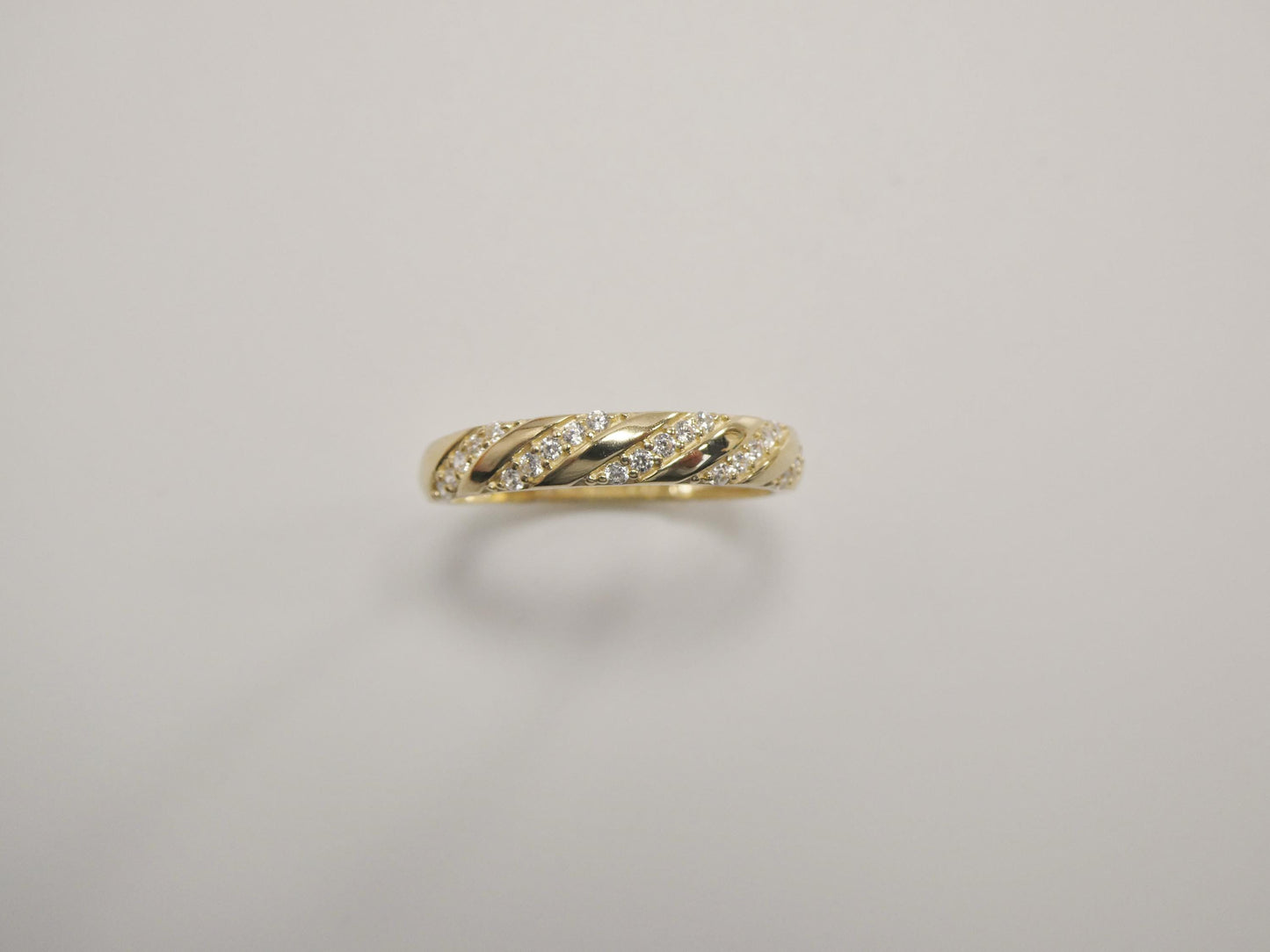 real 10k solid yellow gold women's classic ring