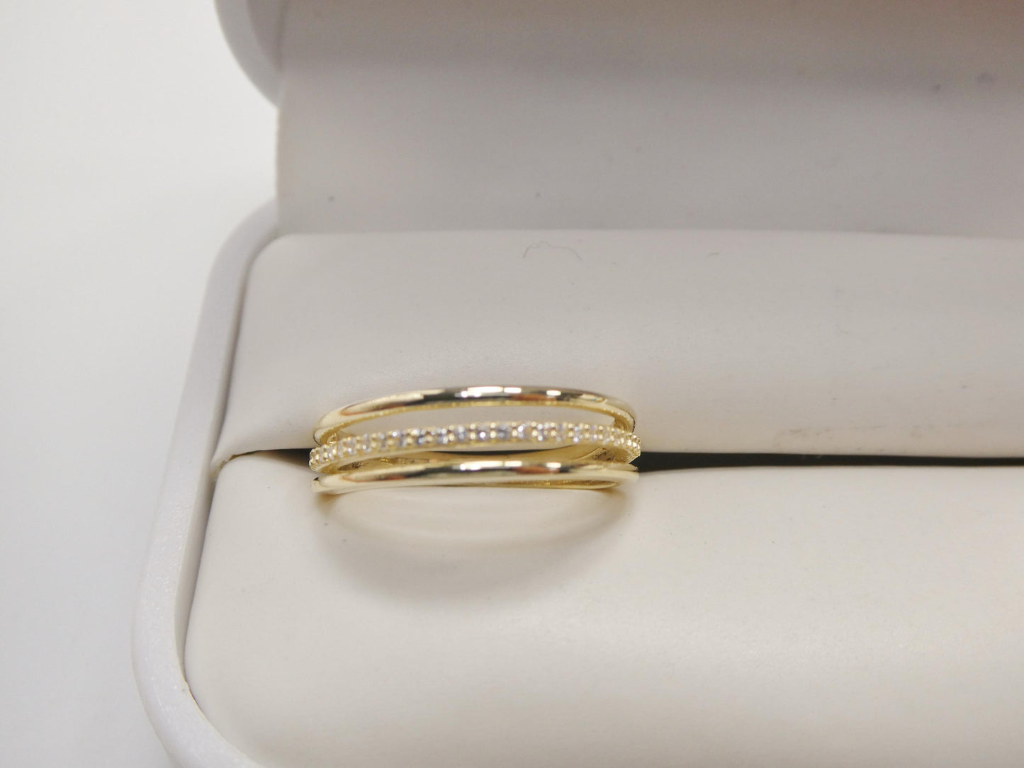 real 10k solid yellow gold women's classic ring