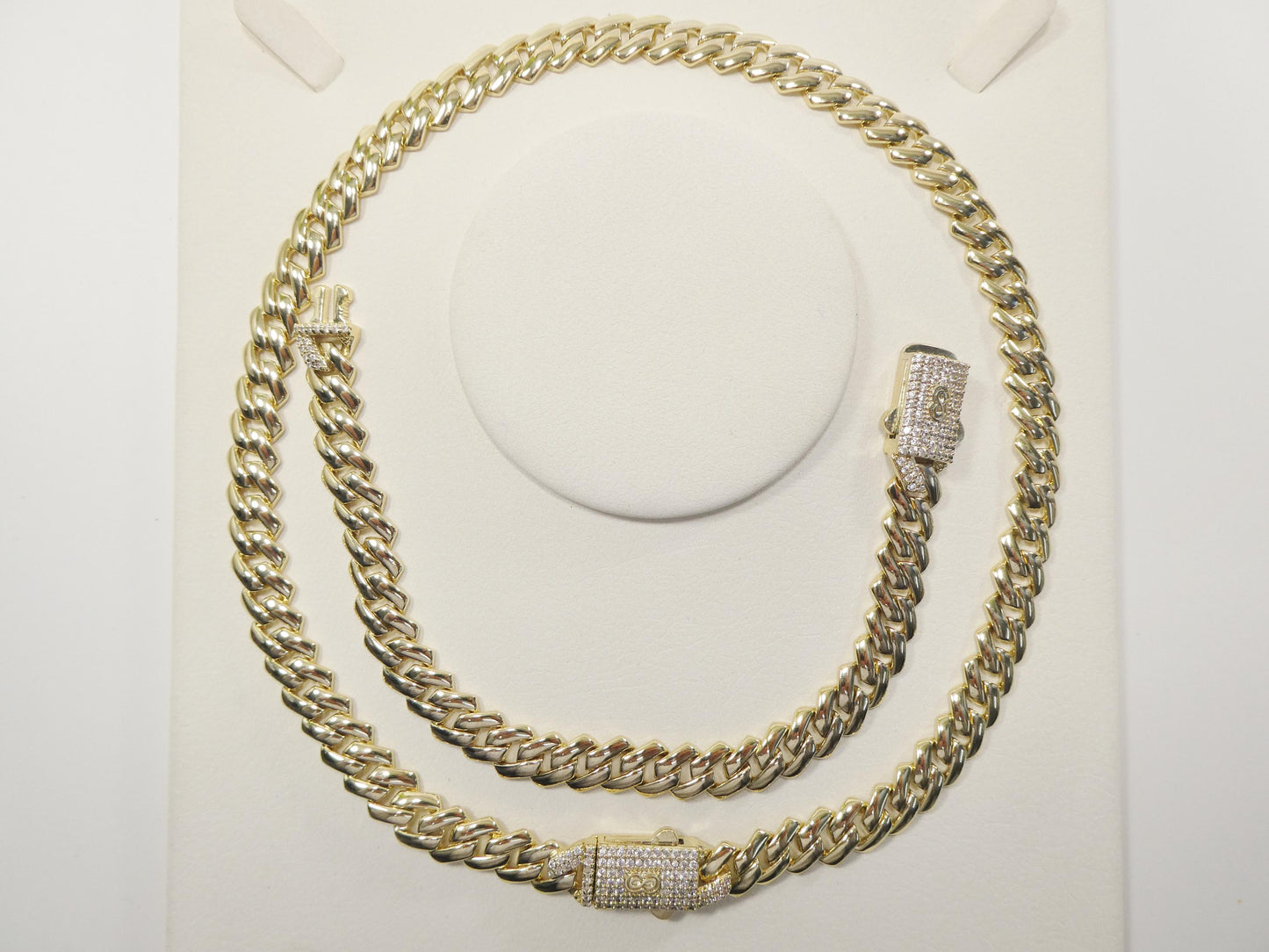 monaco cuban necklace 14k gold filled 9mm