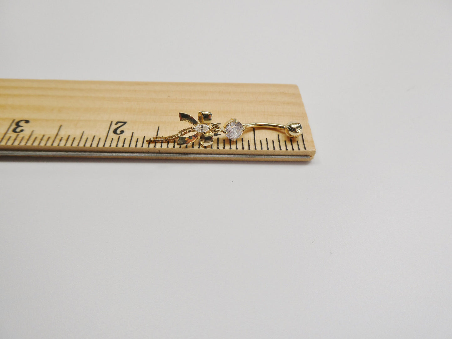 10k real solid yellow gold belly ring
