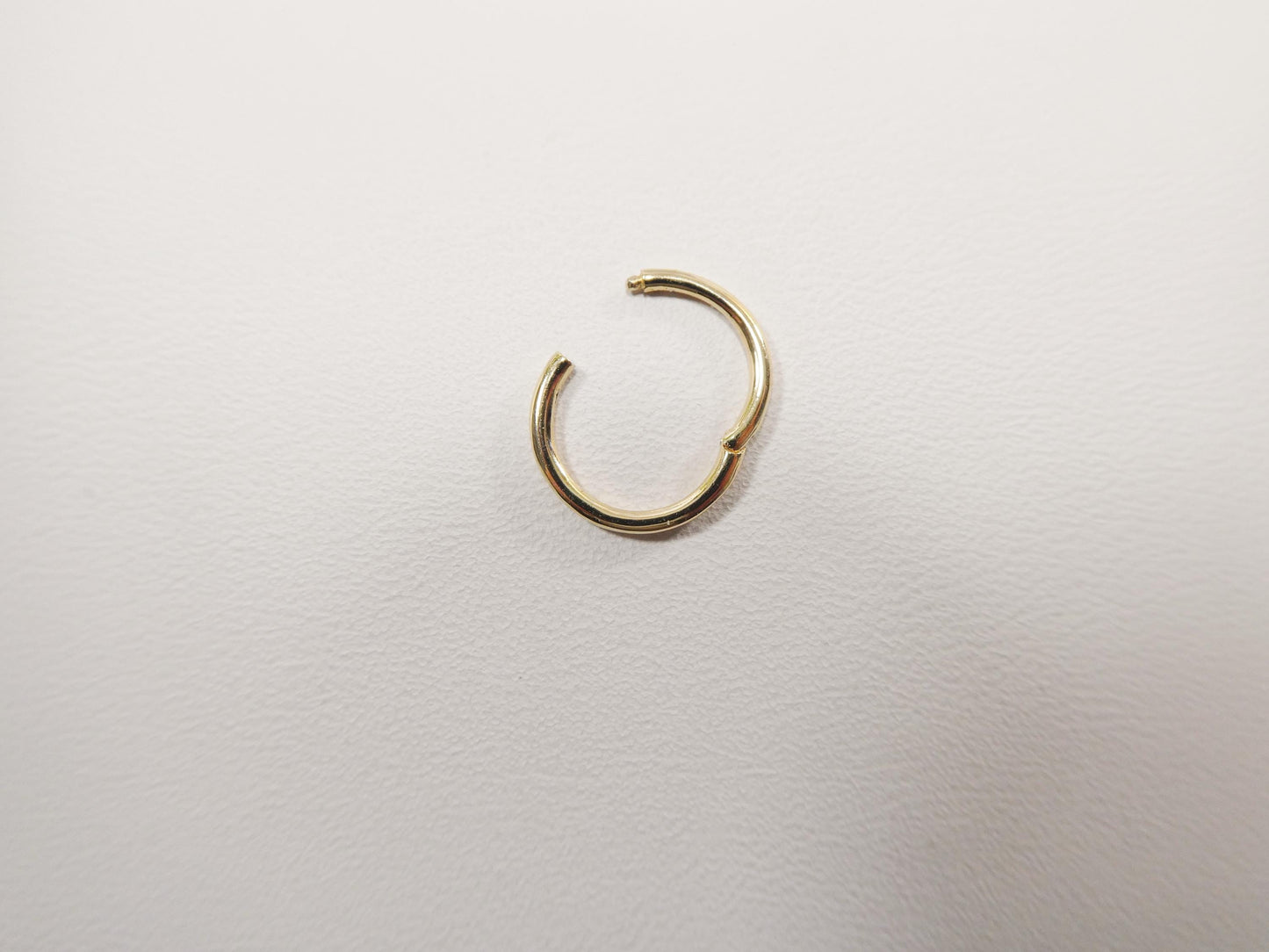 14k real solid yellow gold hoop earring cartilage daith ring piercing