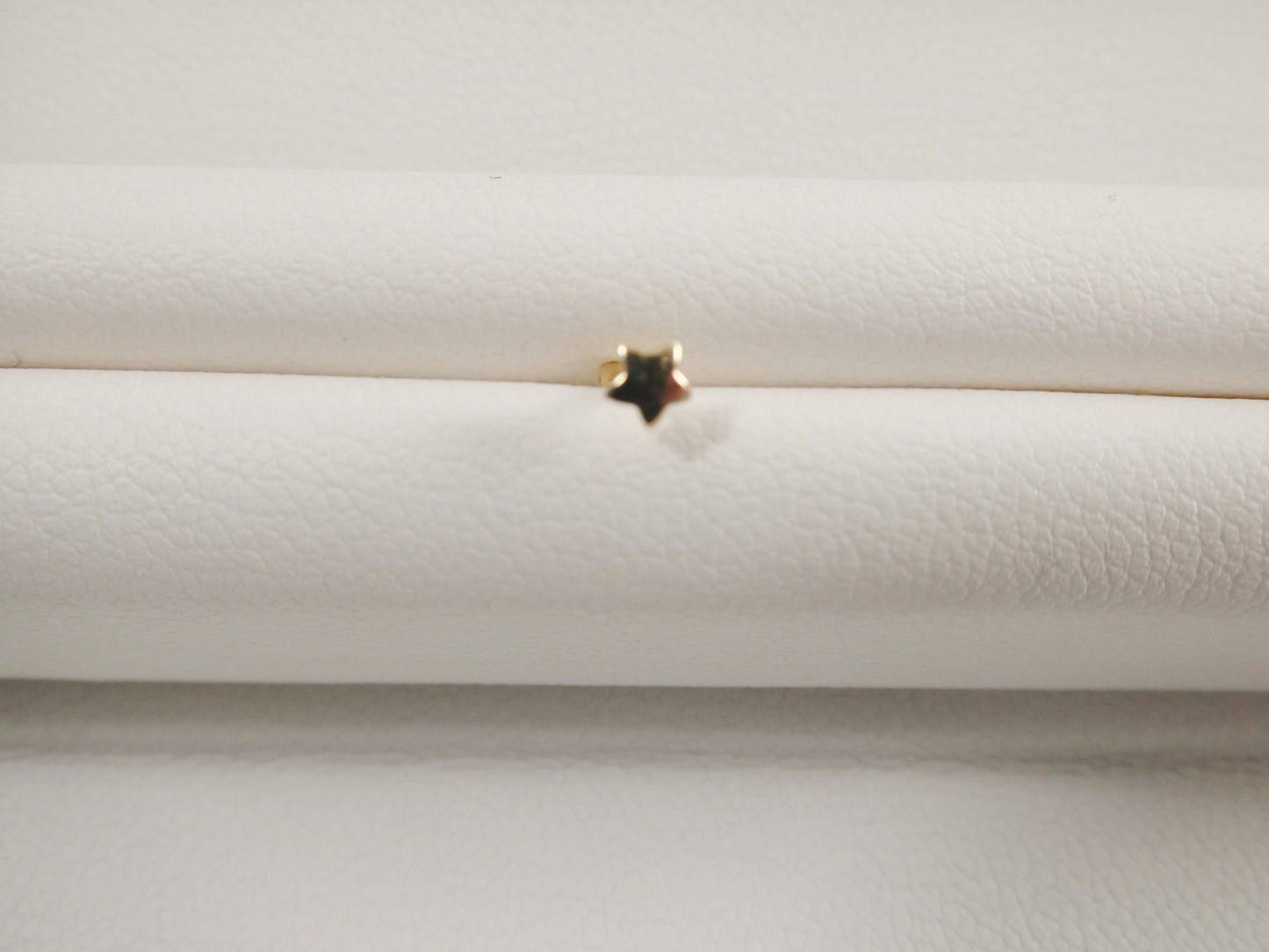 14k real solid yellow gold star nose ring